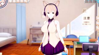 [Eroge Koikatsu! ] Touhou Toyo Satoshi Miko strokes her melons