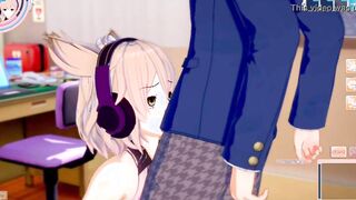[Eroge Koikatsu! ] Touhou Toyo Satoshi Miko strokes her melons