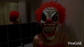 Porno Clown Prank with Fucking Vagina and Cummed. Vira Gold