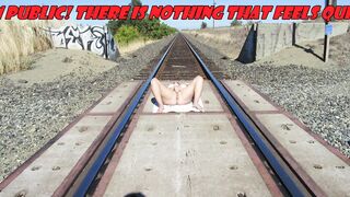 babe Marysville Milf Masturbates On The Train Tracks