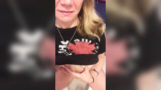My Peeing + Creamy Cum Mix Together and Flow Out of Me