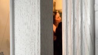 Spying on a milf who was preparing for rough sex