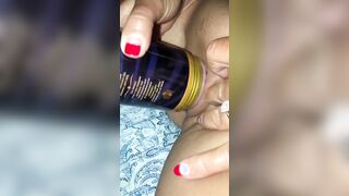 Juicy soak fleshlight tribbing twat play