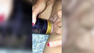 Juicy soak fleshlight tribbing twat play