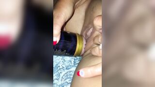 Juicy soak fleshlight tribbing twat play