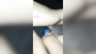 teens couldn’t wait soak vagina play on road
