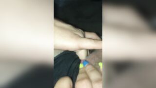 teens couldn’t wait soak vagina play on road