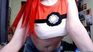 Pokemon women flashing tight cunt