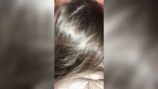 Bbw blows dick and gets her bushy twat creampies