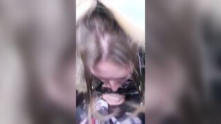 I MADE A big black cock UNLOAD CUM INTO MY MOUTH BEFORE THE VEHICLE WASH WAS DONE