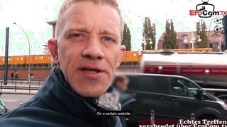 Huge german Blonde with natural hooters pick up for a