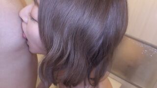 SEXY college lovers fucks inside boyfriends room. Young Japanese with