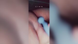 I'm so vulgar. Having Fun with my soak tight cunt