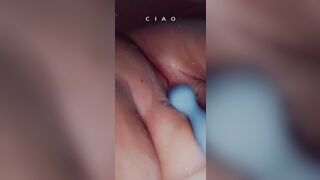 I'm so vulgar. Having Fun with my soak tight cunt