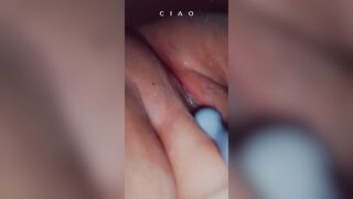 I'm so vulgar. Having Fun with my soak tight cunt