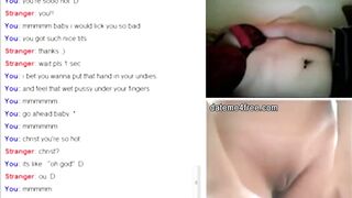 Turned On Bombshell showing her perfects shaved pussy