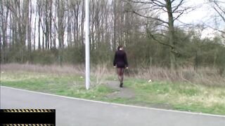Meine Muschi offen fur die Offentlichkeit - Fremder Public-