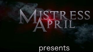 dominatrix girlfriend april slave into the bottle