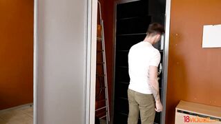 18videoz eager teeny bella gray takes huge fat cock