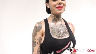 Interview with huge boobed tattooed sexy Genevieve Sinn