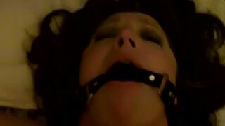 Tied and gagged plowed and facial