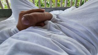 Bride on wedding blows a long rough penis and gets Squirt with Stranger
