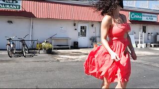 Cutting my dress inside outdoors until I'm completely nude (Music Video/Trailer)