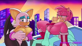 Rouge The Bat Watches Amy Rose Got Screwed