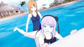 【SAYA ENDOU】【SHORT FUTANARI ONLY POOL DOGGYSTYLE】【HOTARU SHIDARE】【DAGASHI KASHI】