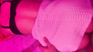 Amazingly Hot long boobies mistress give the beautiful fellatio to a monster dick