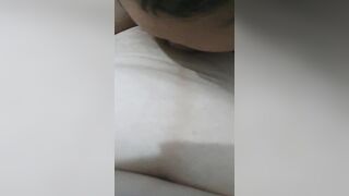 Thirsty Step Son Gets Squirt into Mouth while Eating Step Milf Snatch