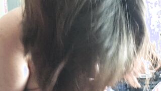 point of view - Bj and Tit Job from Long Titty Gothic mistress
