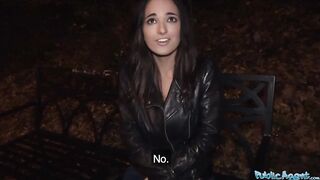 Outdoor Agent Spanish hotty snatch fuck by a stranger