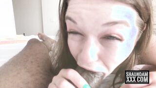 ANASTASIA ROSE BLOWN MY big black dick AND SWALLOWED MY NUTT