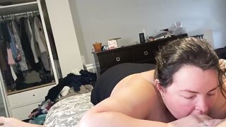 Deeply bj from ex-wife makes him cum quick
