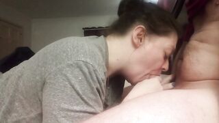 Fiance offer irresistible blow job swallows all my cum