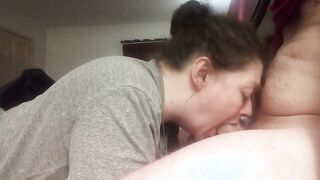 Fiance offer irresistible blow job swallows all my cum