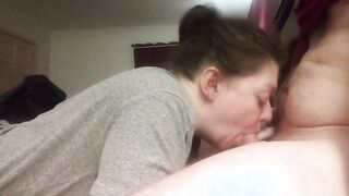 Fiance offer irresistible blow job swallows all my cum
