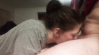 Fiance offer irresistible blow job swallows all my cum