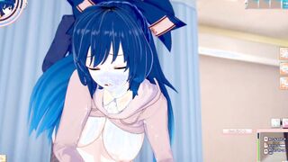 [Eroge Koikatsu! ] Touhou Yigami Shien grind her titties H!