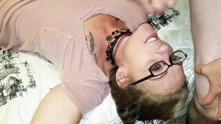 Cheating GF takes big facial from ex