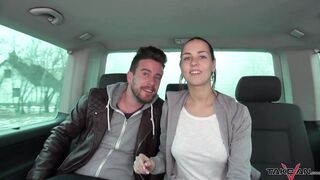 Goddess hot got inside the vehicle and enjoy freaky group
