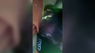 two Tatted Milfs sucking off my penis. African and Mexican MILF