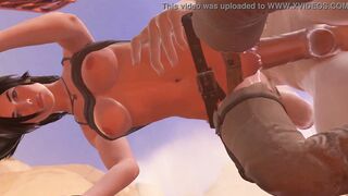 Lara Croft and the humongous dick