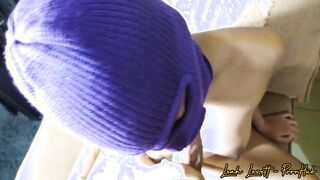 MASK ORAL SEX BONDAGE - thinking that with a mask I can be anyone makes my bf turned on