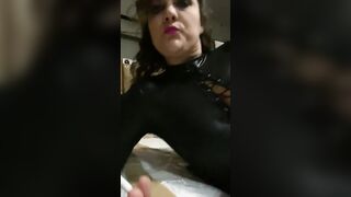 Rubber Milf Smoking
