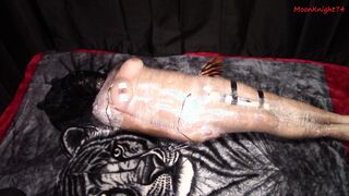 Mummified with dildo leads to multiple orgasms. Full scene