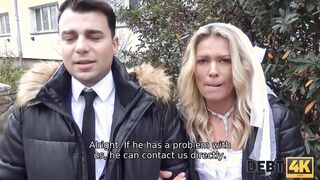 DEBT4k. Brazen bro fucks another mans bride as the only