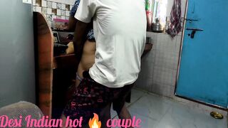 Savita didi was cooking food into the kitchen, after getting