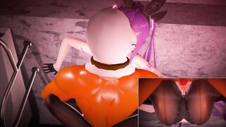 Ro chan who will do sex treatment into the bathroom Hot bunny cosplay pounded 3d cartoon mmd r18
